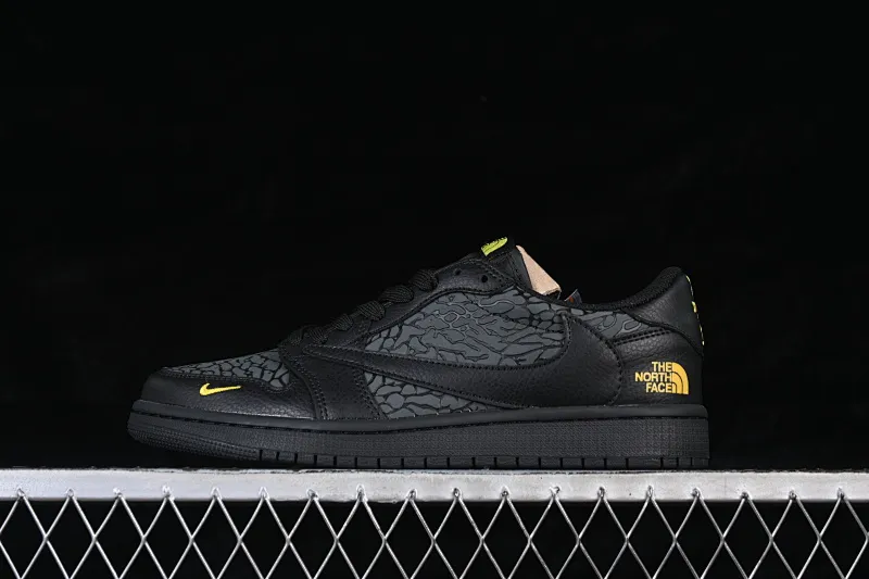 All categories Air Jordan Jordan series basketball shoes Air Jordan 1 Low High-end customized low-top sneakers Travis Scott x Fragment Design x Air Jordan 1 Low OG SP AJ1 Joe 1 black gold low-top cultural casual sneakers DZ5899-043